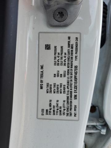 5YJ3E1EA9PF467595 Tesla MODEL 3