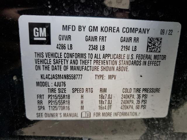 KL4CJASM4NB558777 Buick Encore Preferred