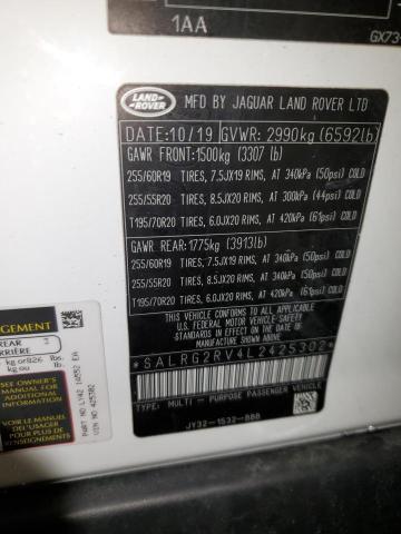 SALRG2RV4L2425302 Land Rover Discovery Se