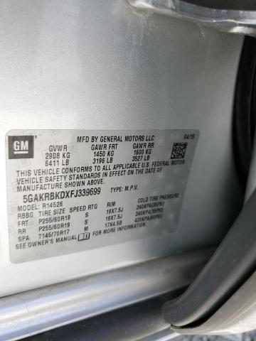 5GAKRBKDXFJ339699 Buick Enclave