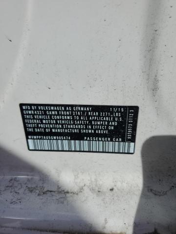WVWPP7AU5GW905474 Volkswagen E-golf Sel Premium