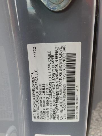 1HGCV1F41NA102585 Honda Accord Sport Se
