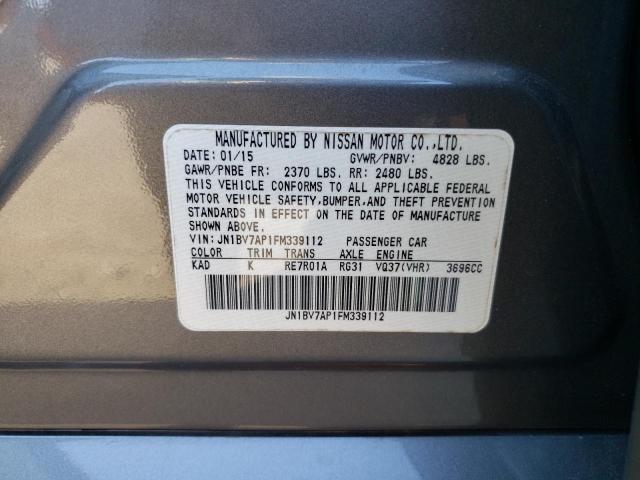 JN1BV7AP1FM339112 Infiniti Q50 BASE