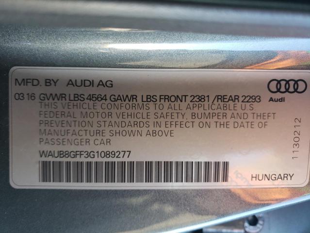 WAUB8GFF3G1089277 Audi A3 PREMIUM