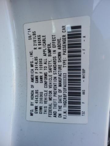1HGCR6F30FA000303 Honda ACCORD HYBRID