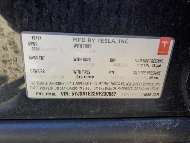 5YJSA1E22HF230657 Tesla MODEL S