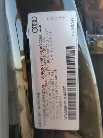 WAUJ8GFF0H1040227 Audi A3 Premium Plus