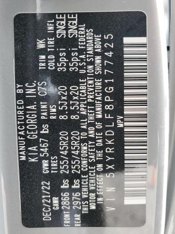 5XYRKDLF8PG177425 KIA SORENTO SX
