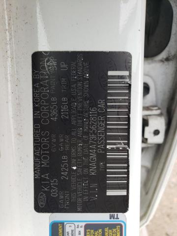KNAGM4A73F5628116 KIA Optima Lx