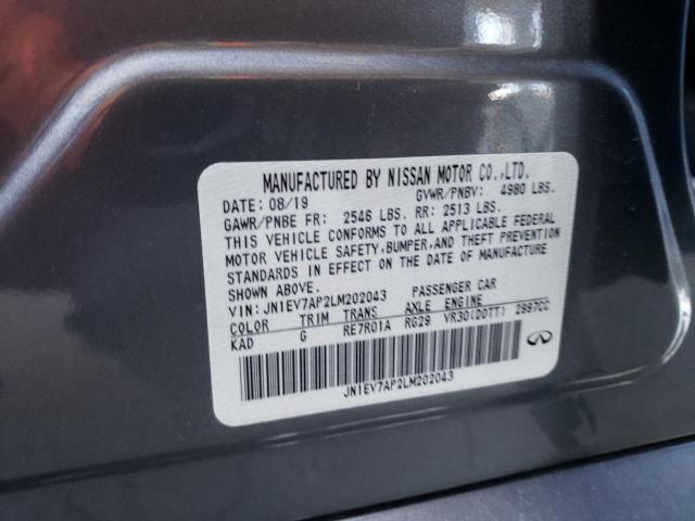JN1EV7AP2LM202043 Infiniti Q50 PURE