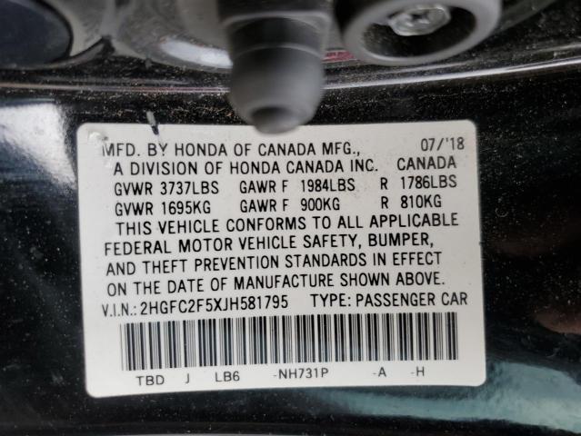 2HGFC2F5XJH581795 Honda Civic Lx