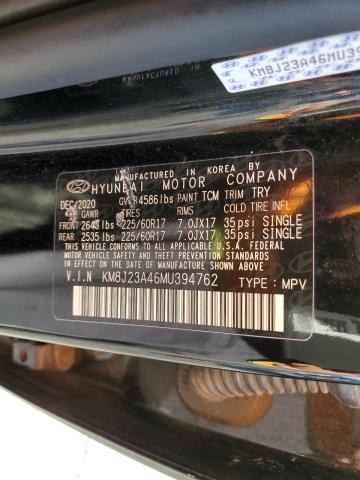 KM8J23A46MU394762 Hyundai TUCSON SE