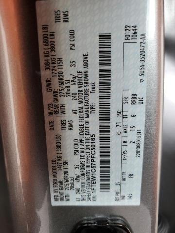 1FTEW1C57PFC50165 Ford F150 Supercrew