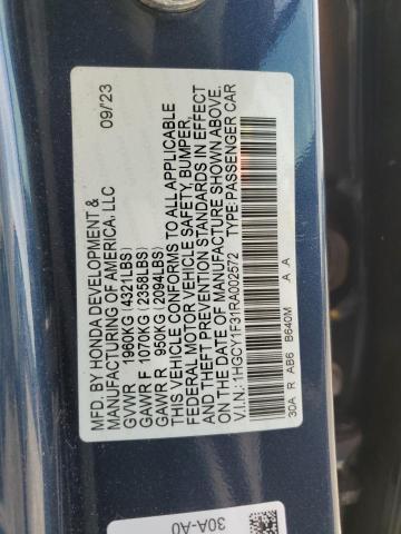 1HGCY1F31RA002572 Honda ACCORD EX