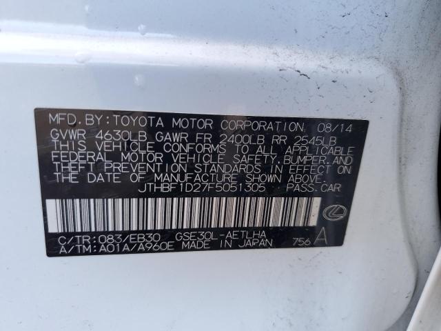 JTHBF1D27F5051305 Lexus IS 250