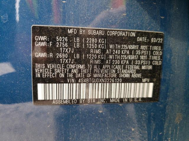 4S4BTGUDXN3226120 Subaru Outback Wilderness