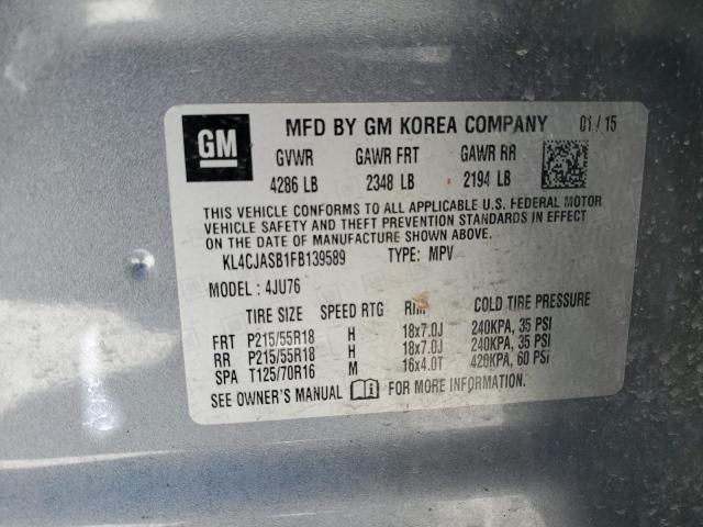 KL4CJASB1FB139589 Buick Encore