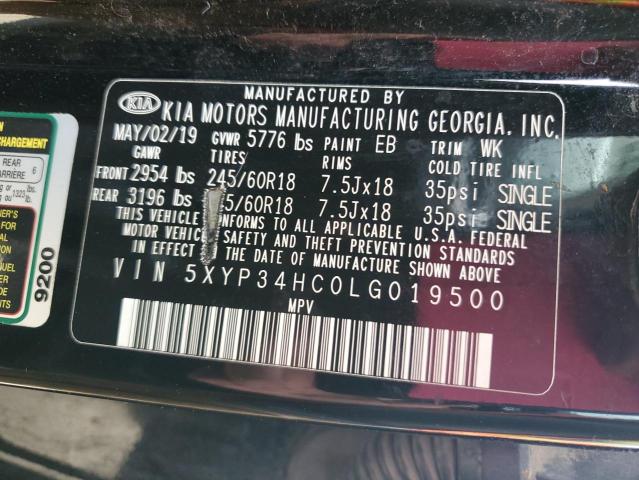 5XYP34HC0LG019500 KIA Telluride Ex
