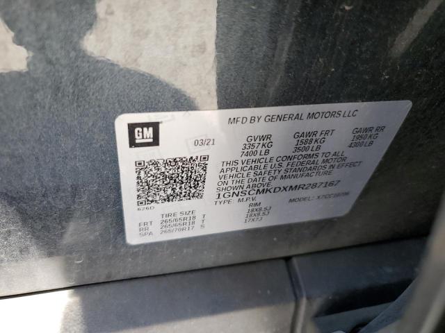 1GNSCMKDXMR287167 Chevrolet Tahoe C1500  Ls