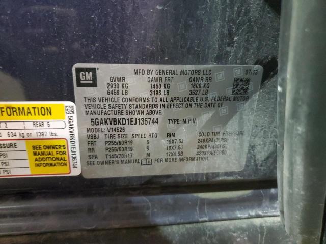 5GAKVBKD1EJ136744 Buick Enclave
