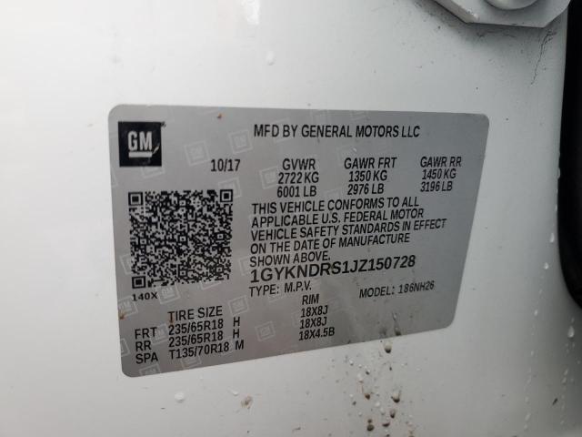 1GYKNDRS1JZ150728 Cadillac XT5 LUXURY