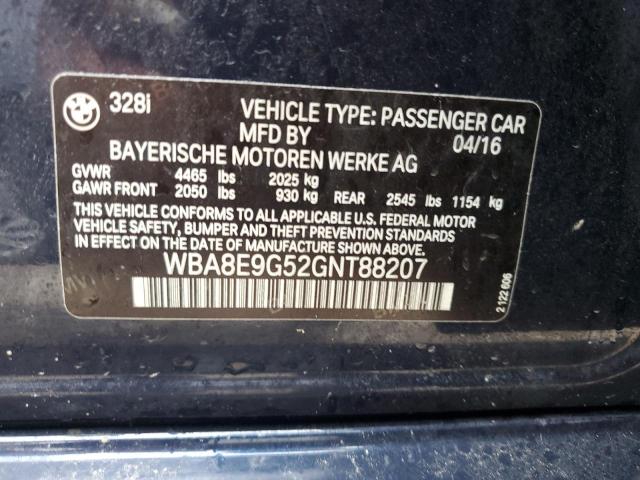 WBA8E9G52GNT88207 BMW 328 I Sulev