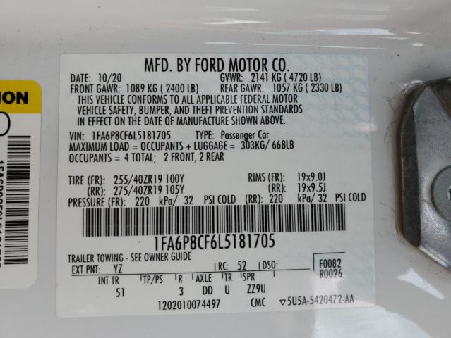 1FA6P8CF6L5181705 Ford MUSTANG GT