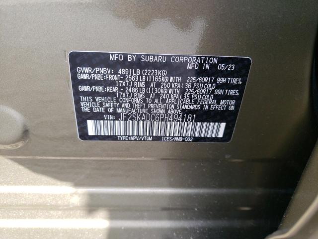 JF2SKADC6PH494181 Subaru Forester Premium