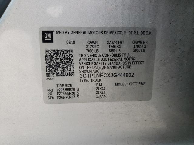 3GTP1NECXJG444902 GMC Sierra C1500 Slt