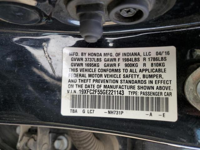 19XFC2F55GE221143 Honda Civic Lx