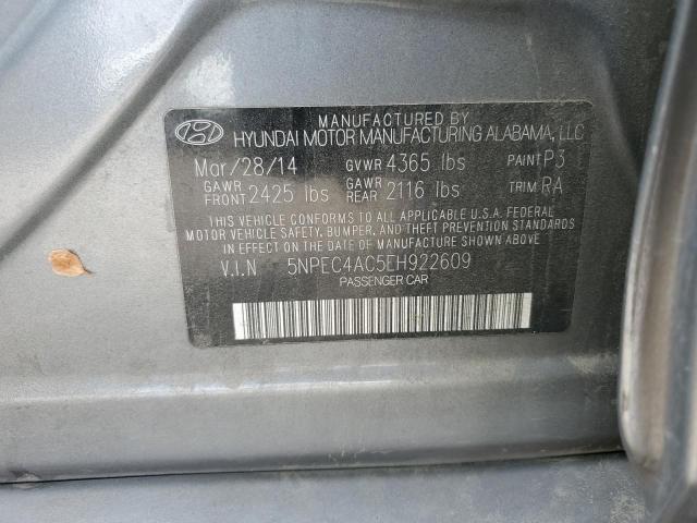 5NPEC4AC5EH922609 Hyundai SONATA SE
