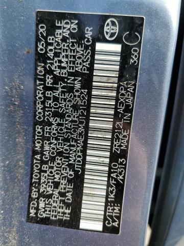 JTDDPMAE3MJ121524 Toyota COROLLA L