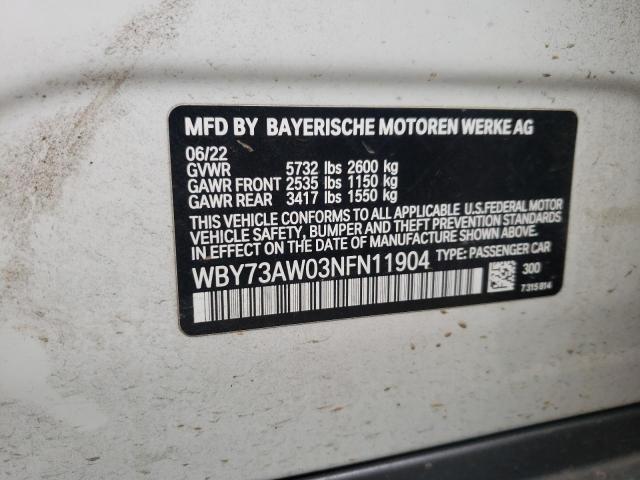 WBY73AW03NFN11904 BMW I4 Edrive40