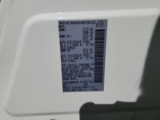 5N1DL0MNXHC550732 Infiniti QX60