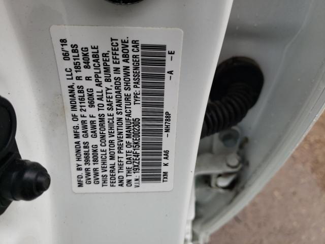 19XZE4F15KE002305 Honda Insight Lx