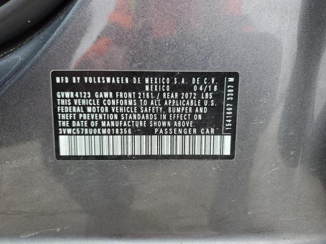 3VWC57BU0KM018356 Volkswagen JETTA S