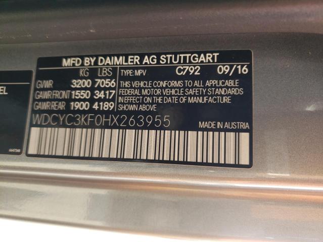 WDCYC3KF0HX263955 Mercedes-Benz G 550