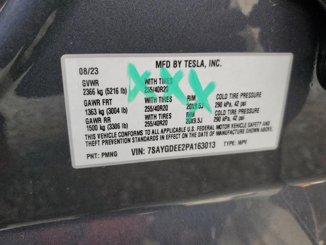 7SAYGDEE2PA163013 Tesla Model Y