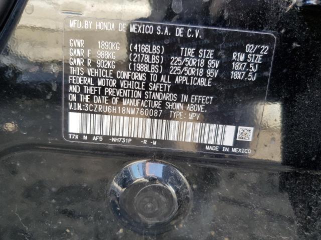 3CZRU6H18NM760087 Honda HR-V SPORT