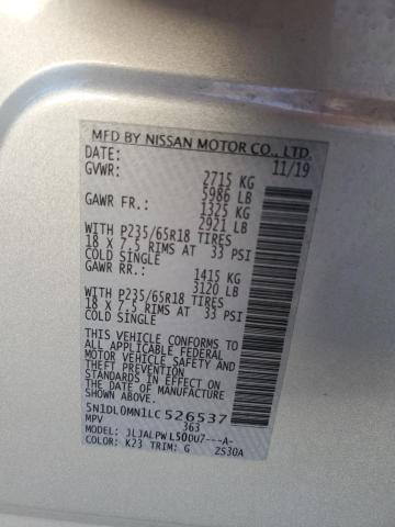 5N1DL0MN1LC526537 Infiniti QX60 LUXE