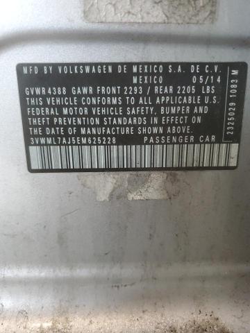 3VWML7AJ5EM625228 Volkswagen JETTA TDI