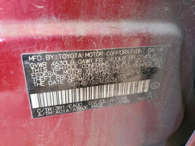 JTHBF1D24E5036193 Lexus IS 250