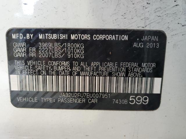 JA32U2FU7EU007951 Mitsubishi Lancer Es/es Sport