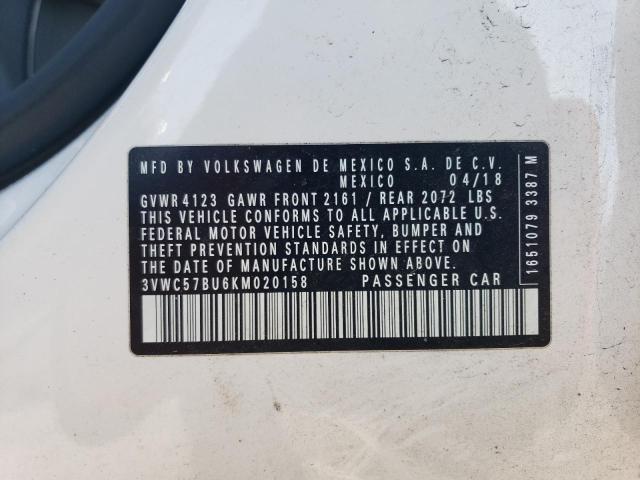 3VWC57BU6KM020158 Volkswagen JETTA S