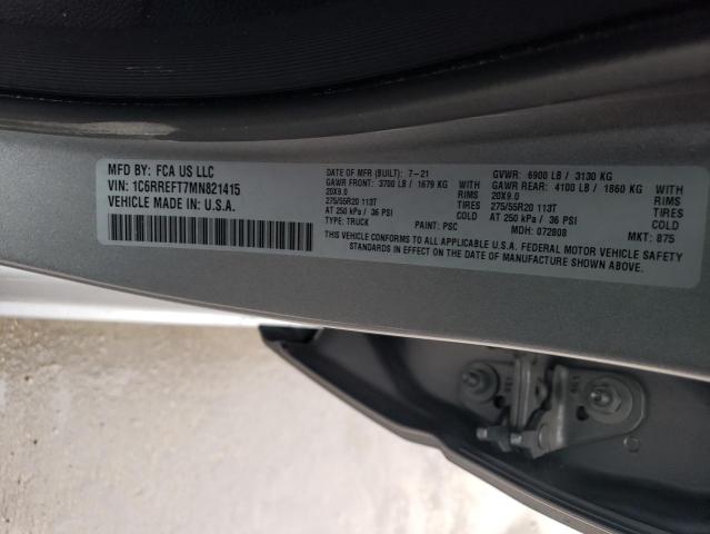 1C6RREFT7MN821415 RAM 1500 Big Horn/lone Star