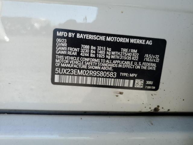 5UX23EM02R9S80583 BMW X7 Xdrive40i