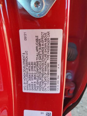 1HGCV1F48MA079983 Honda Accord Sport Se