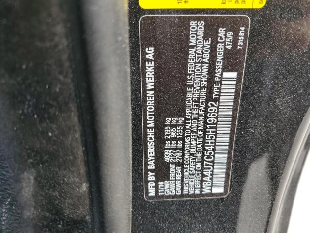 WBA4U7C54H5H19692 BMW 430I
