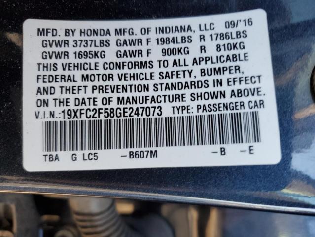 19XFC2F58GE247073 Honda Civic Lx