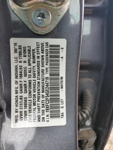 19XFC2F54GE244719 Honda Civic Lx